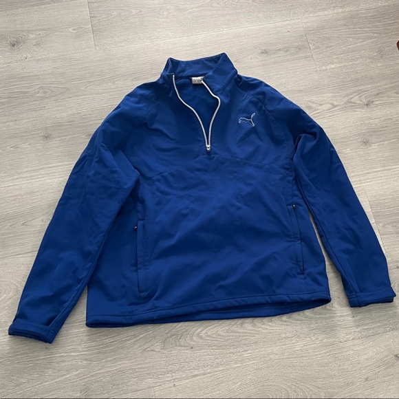 Puma Men's Vibrant Blue Golf Storm Cell Jacket. - Picture 1 of 7
